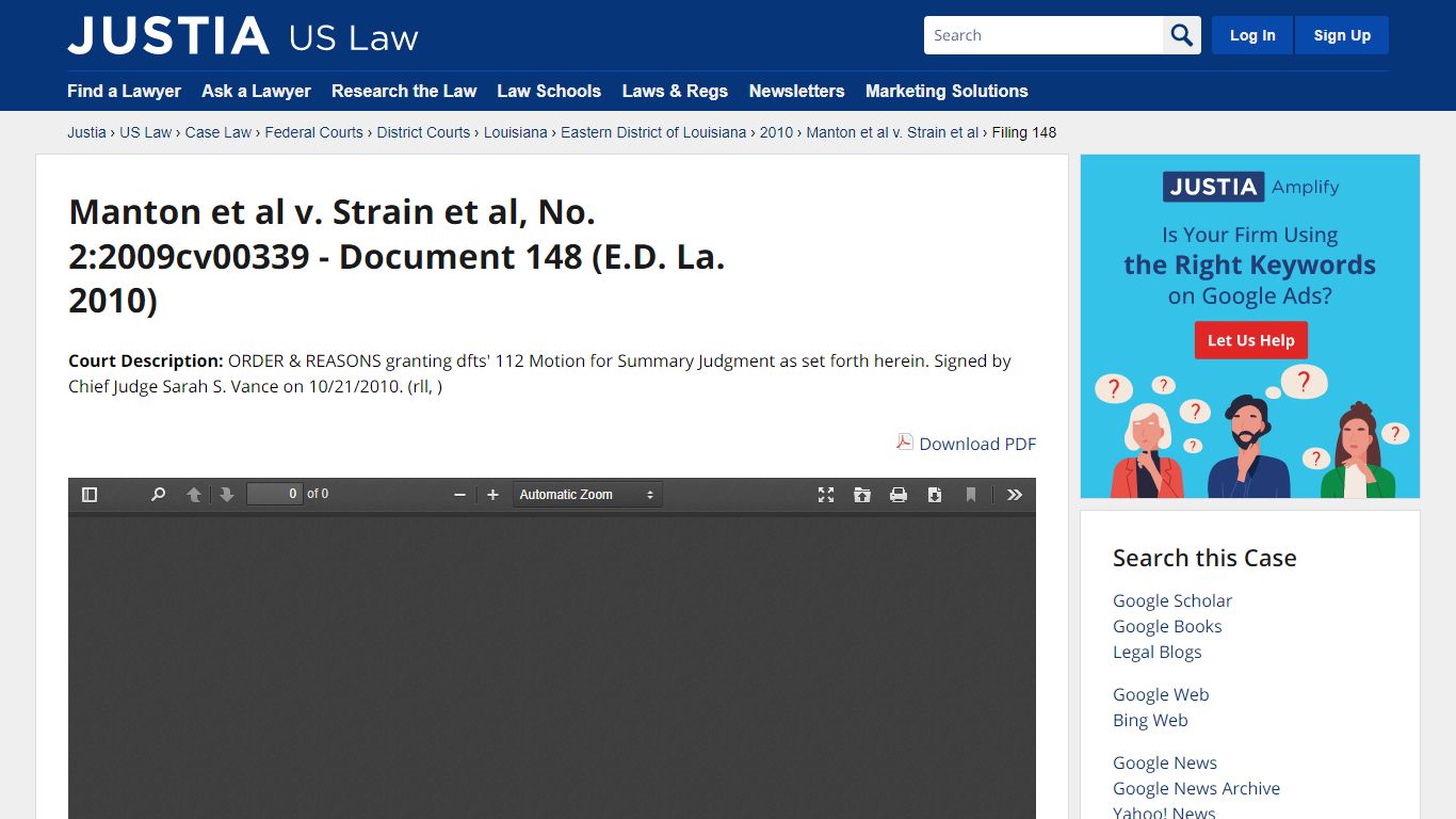 Manton et al v. Strain et al, No. 2:2009cv00339 - Document ...